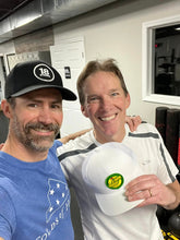 Load image into Gallery viewer, PIMENTO CHEESE TRUCKER SNAPBACK HAT WHITE