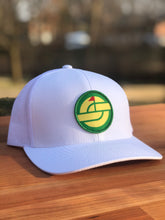 Load image into Gallery viewer, PIMENTO CHEESE TRUCKER SNAPBACK HAT WHITE